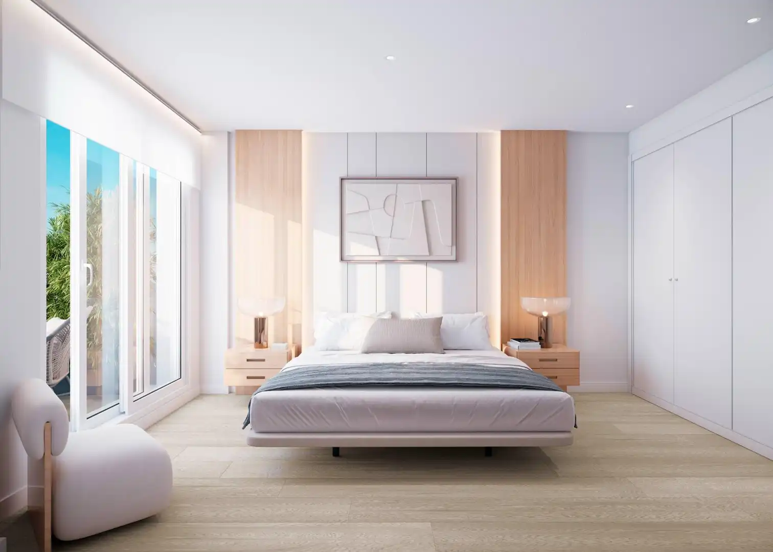 Schlafzimmer von Wohnungen zum Verkauf in Gandia mit Klimaanlage, Terrasse und Möbliert