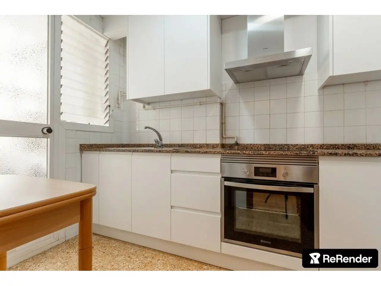 Kitchen of Flat for sale in Barcelona  with Air Conditioner and Balcony