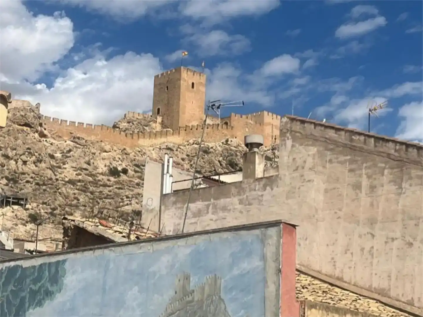 Vista exterior de Piso en venta en Sax con Balcón