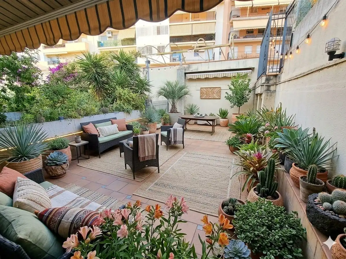 Terrasse von Einfamilien-Reihenhaus zum Verkauf in Rubí mit Klimaanlage, Heizung und Terrasse