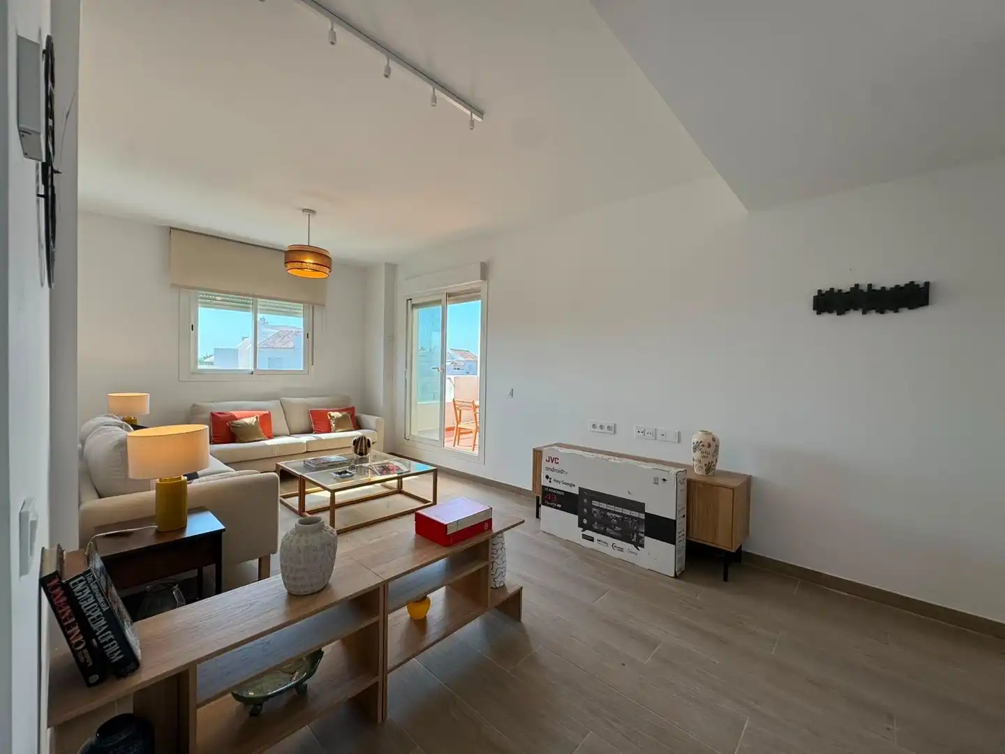 Sala de estar de Piso en venta en Chipiona con Aire acondicionado, Terraza y Trastero