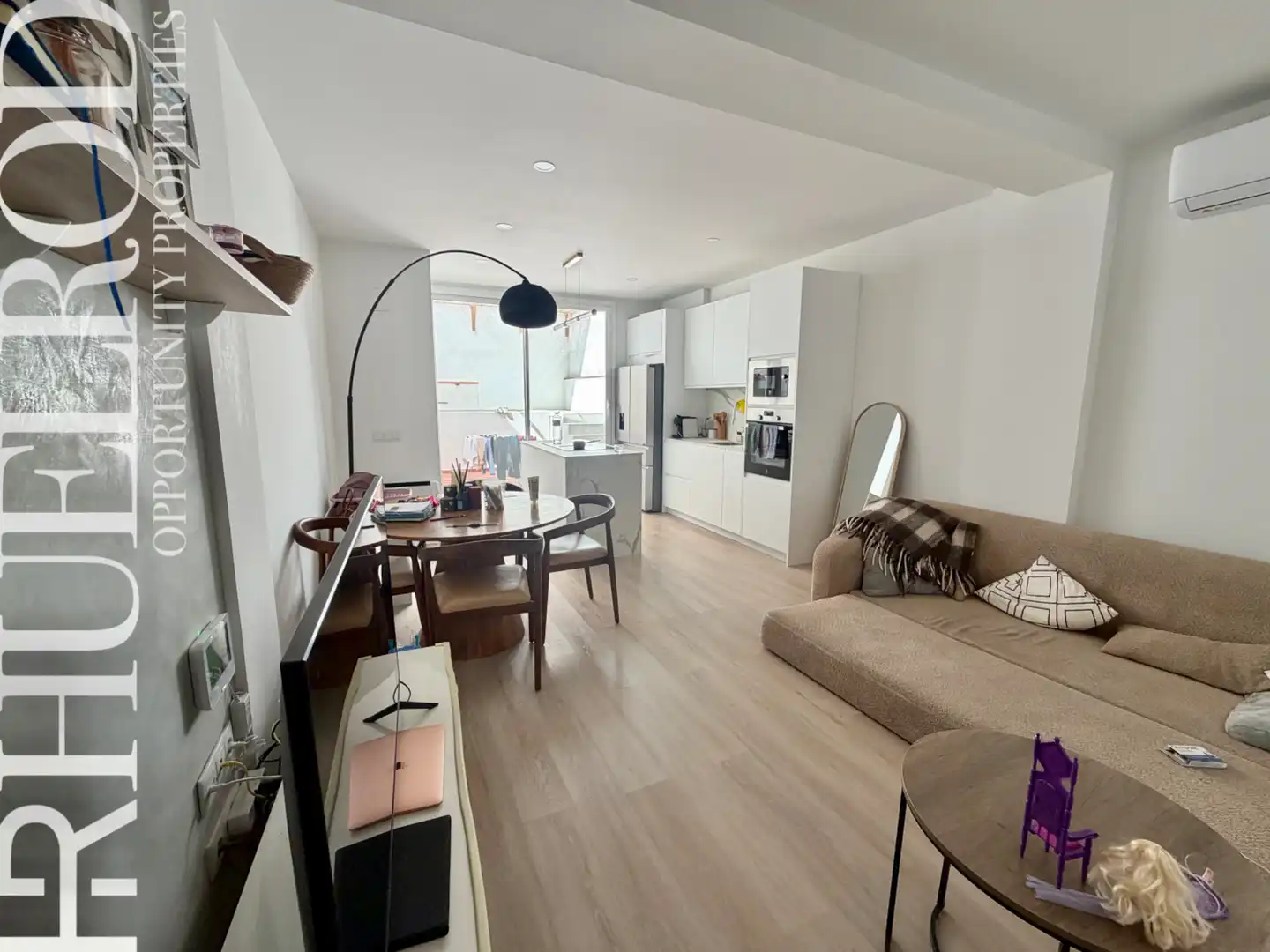 Sala de estar de Planta baja en venta en Calella con Aire acondicionado, Parquet y Terraza