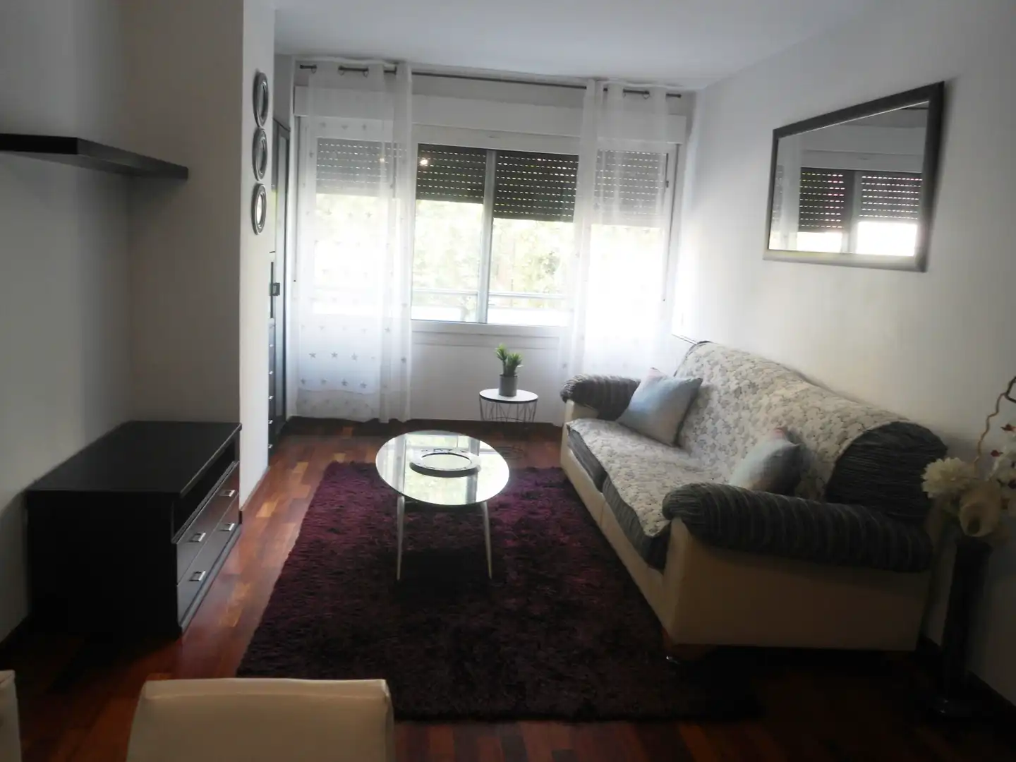 Sala de estar de Apartamento de alquiler en Lleida con Aire acondicionado, Calefacción y Parquet