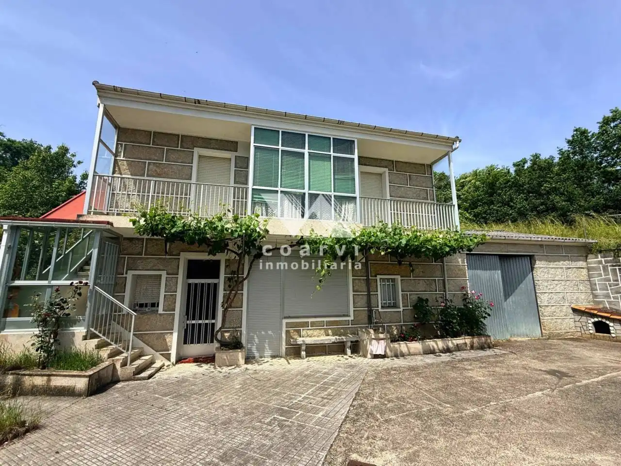Exterior view of Houses for sale in Vilar de Barrio  with Private garden, Terrace and Furnished