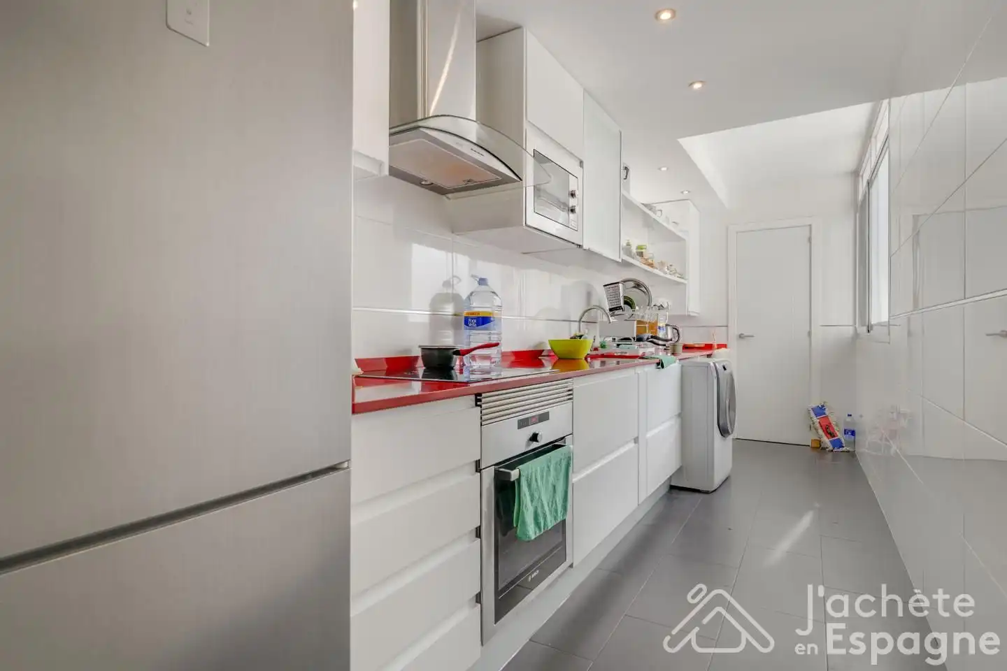 Kitchen of Flat for sale in Valencia  with Furnished and Balcony