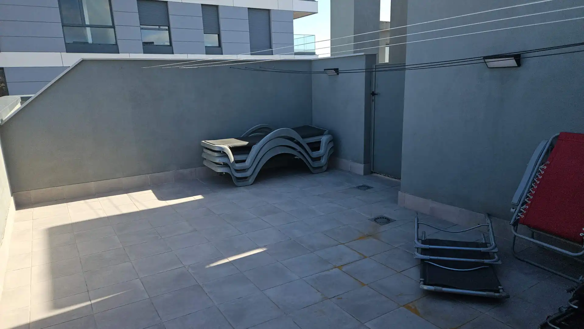 Terrasse von Wohnung zur Miete in Badalona mit Klimaanlage, Terrasse und Möbliert