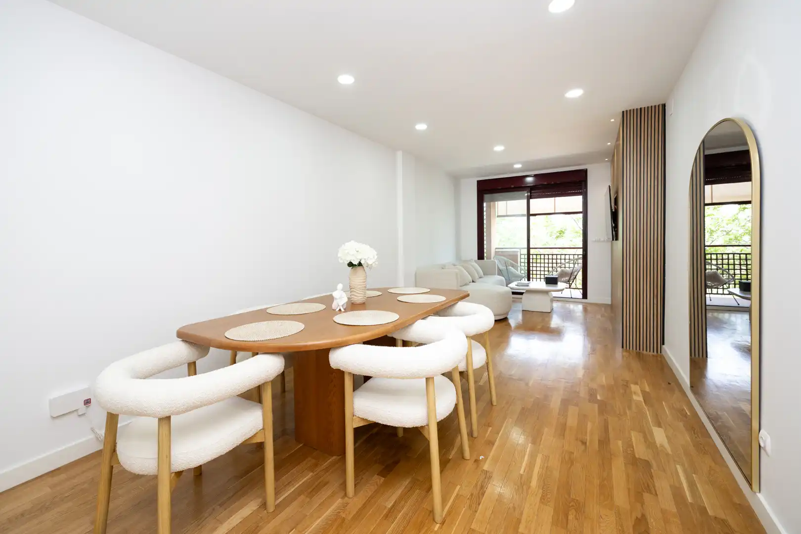 Comedor de Piso de alquiler en Granada con Calefacción, Parquet y Terraza