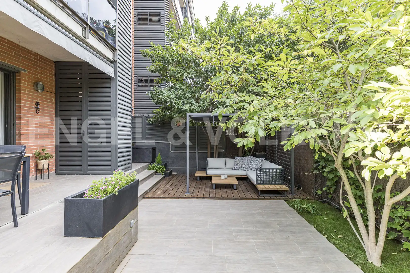 Terraza de Piso de alquiler en Sant Cugat del Vallès con Aire acondicionado, Calefacción y Jardín privado