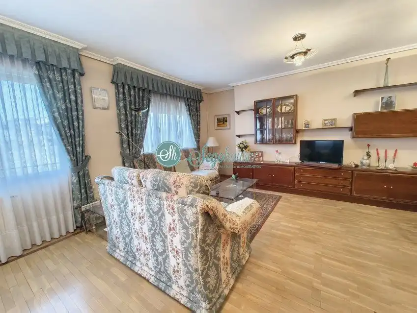 Sala d'estar de Pis en venda en Segovia amb Aire condicionat, Calefacció i Parquet