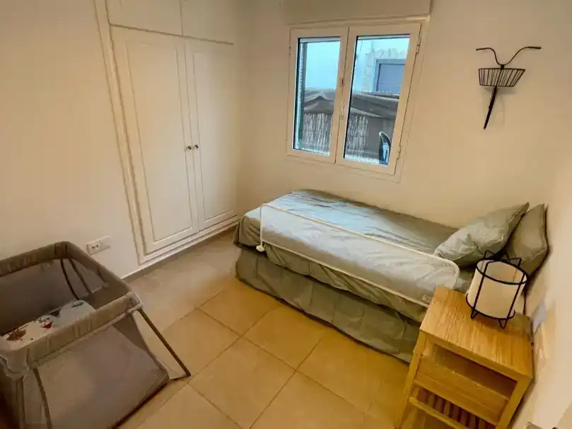 Schlafzimmer von Haus oder Chalet zur Miete in Ciutadella de Menorca mit Klimaanlage, Privatgarten und Abstellraum