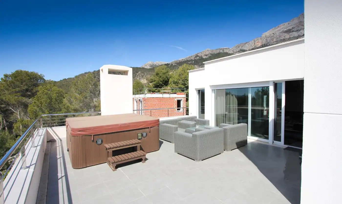 Terraza de Casa adosada de alquiler en Altea con Aire acondicionado, Calefacción y Jardín privado