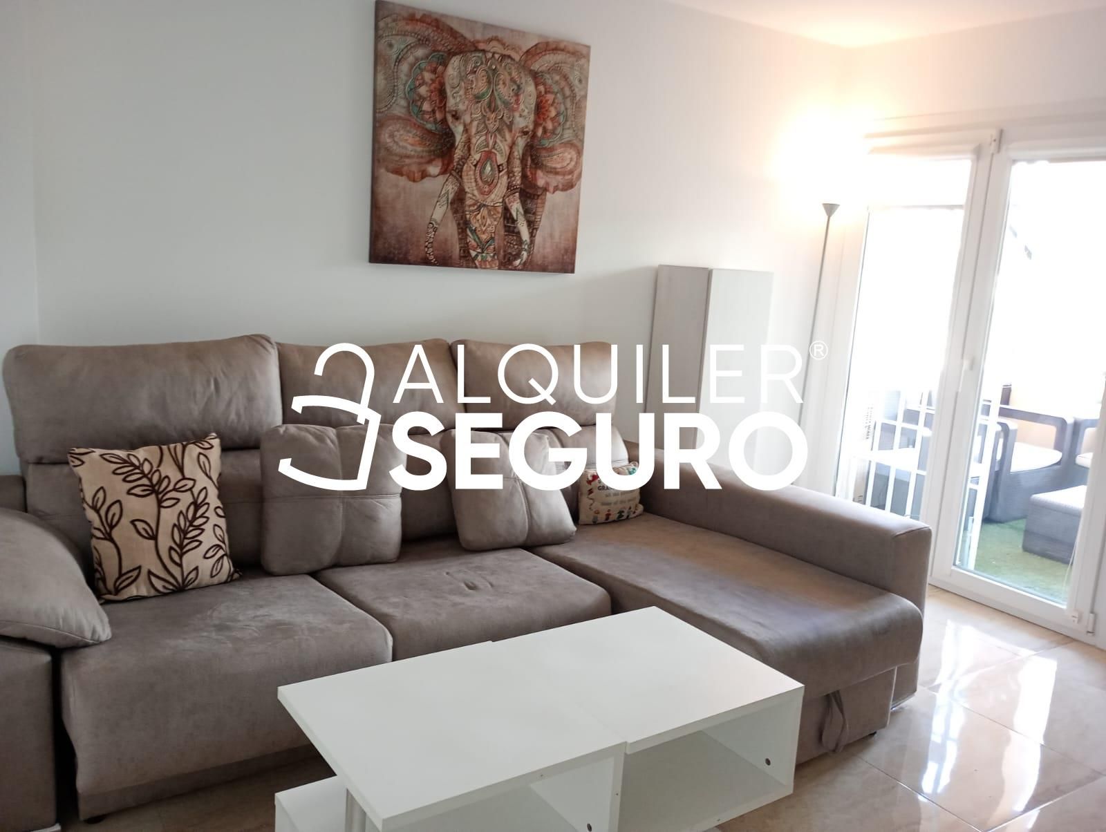 Sala d'estar de Pis de lloguer en Málaga Capital amb Terrassa i Moblat