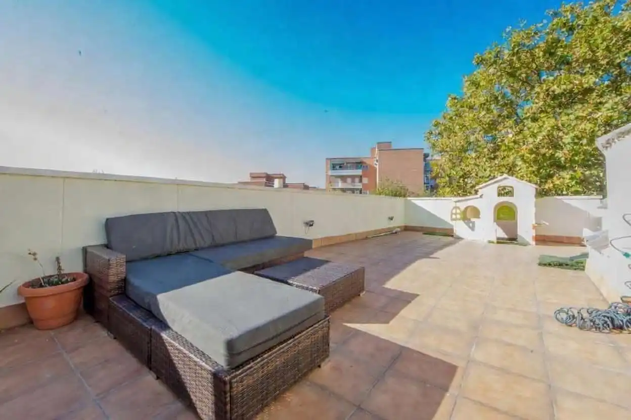 Terraza de Casa adosada en venta en Alcobendas con Aire acondicionado, Calefacción y Jardín privado