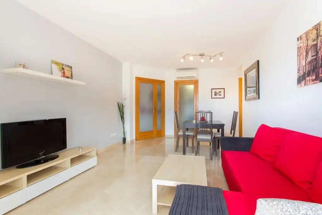Living room of Flat for rent in Andratx  with Air Conditioner, Heating and Terrace