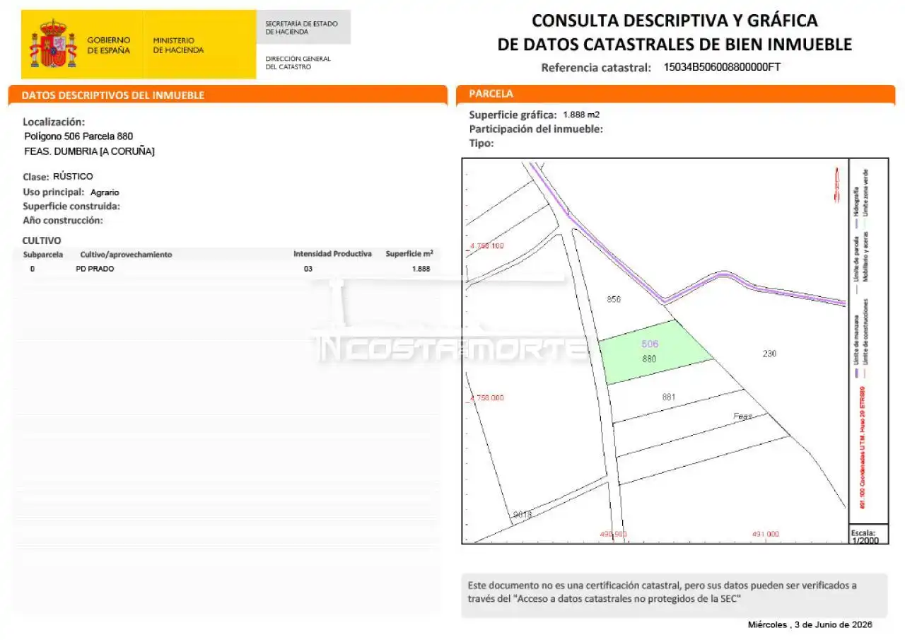 Rustikales Grundstück zum Verkauf in Dumbría, imagen 5