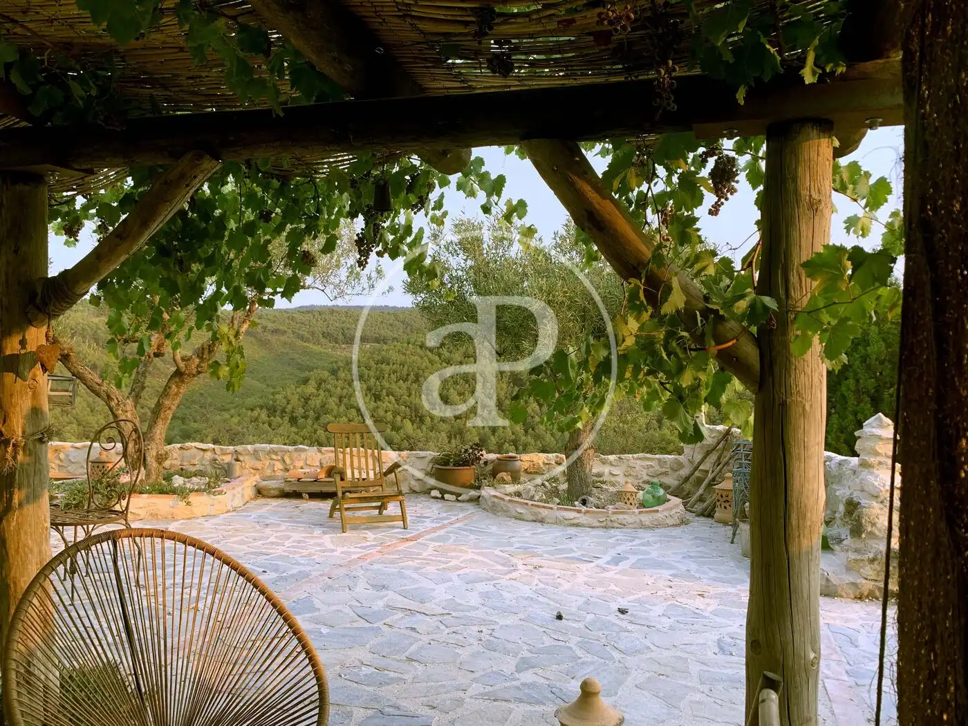 Terrassa de Finca rústica en venda en Torremanzanas / La Torre de les Maçanes amb Calefacció, Jardí privat i Terrassa