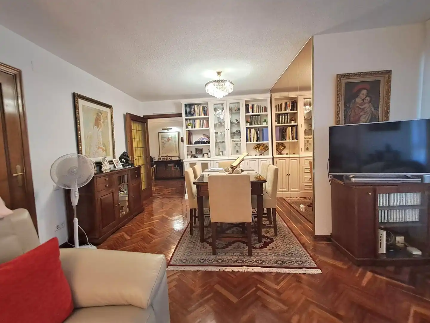 Living room of Flat for sale in Madrid  with Air Conditioner, Heating and Private garden