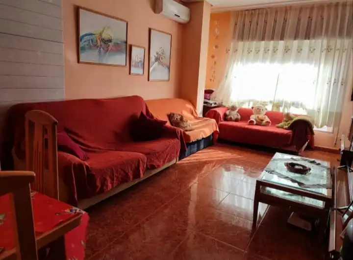Living room of Flat for sale in  Murcia Capital  with Terrace and Furnished