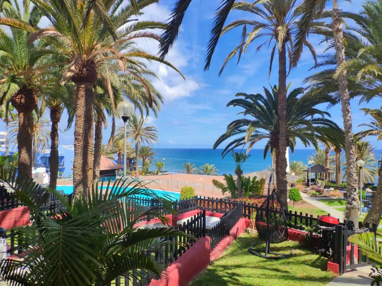 Garden of Ground floor for sale in San Bartolomé de Tirajana  with Air Conditioner, Terrace and Furnished
