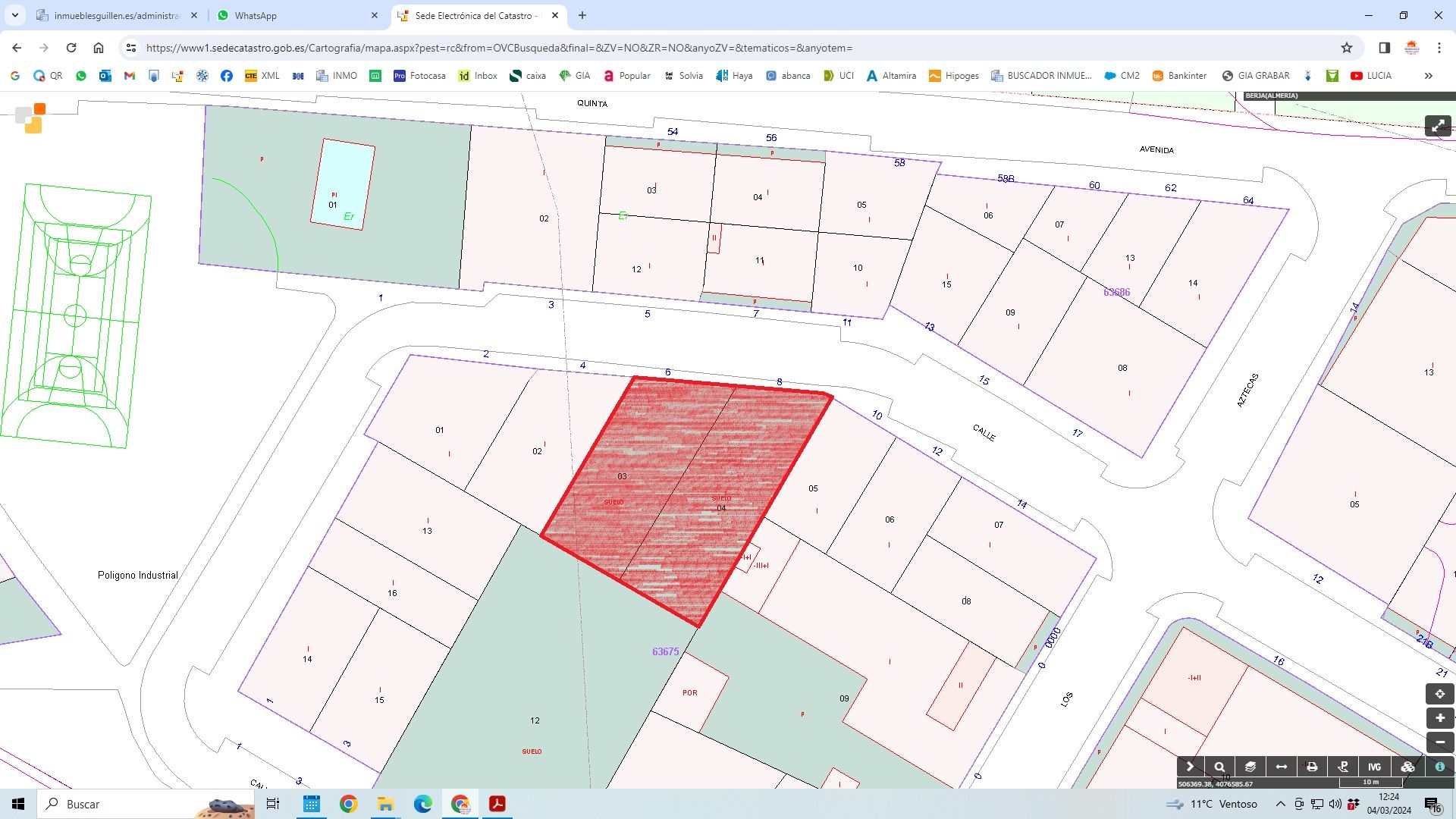 Industrial land for sale in Berja