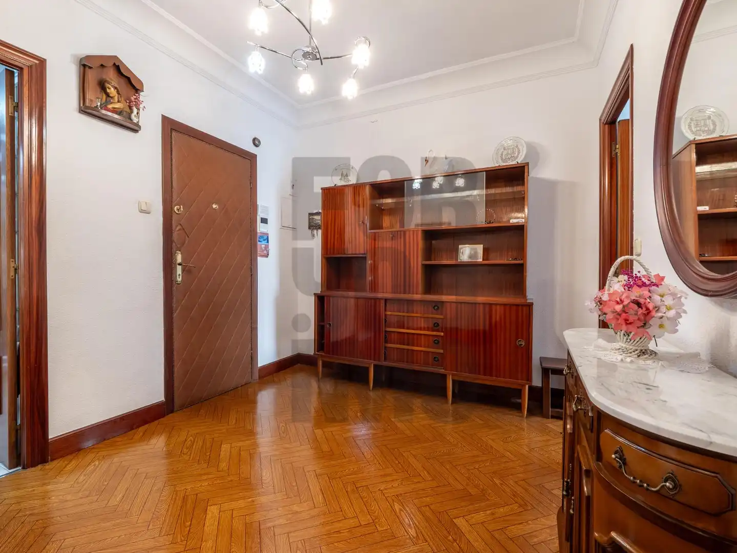 Living room of Flat for sale in Donostia - San Sebastián   with Heating, Parquet flooring and Terrace