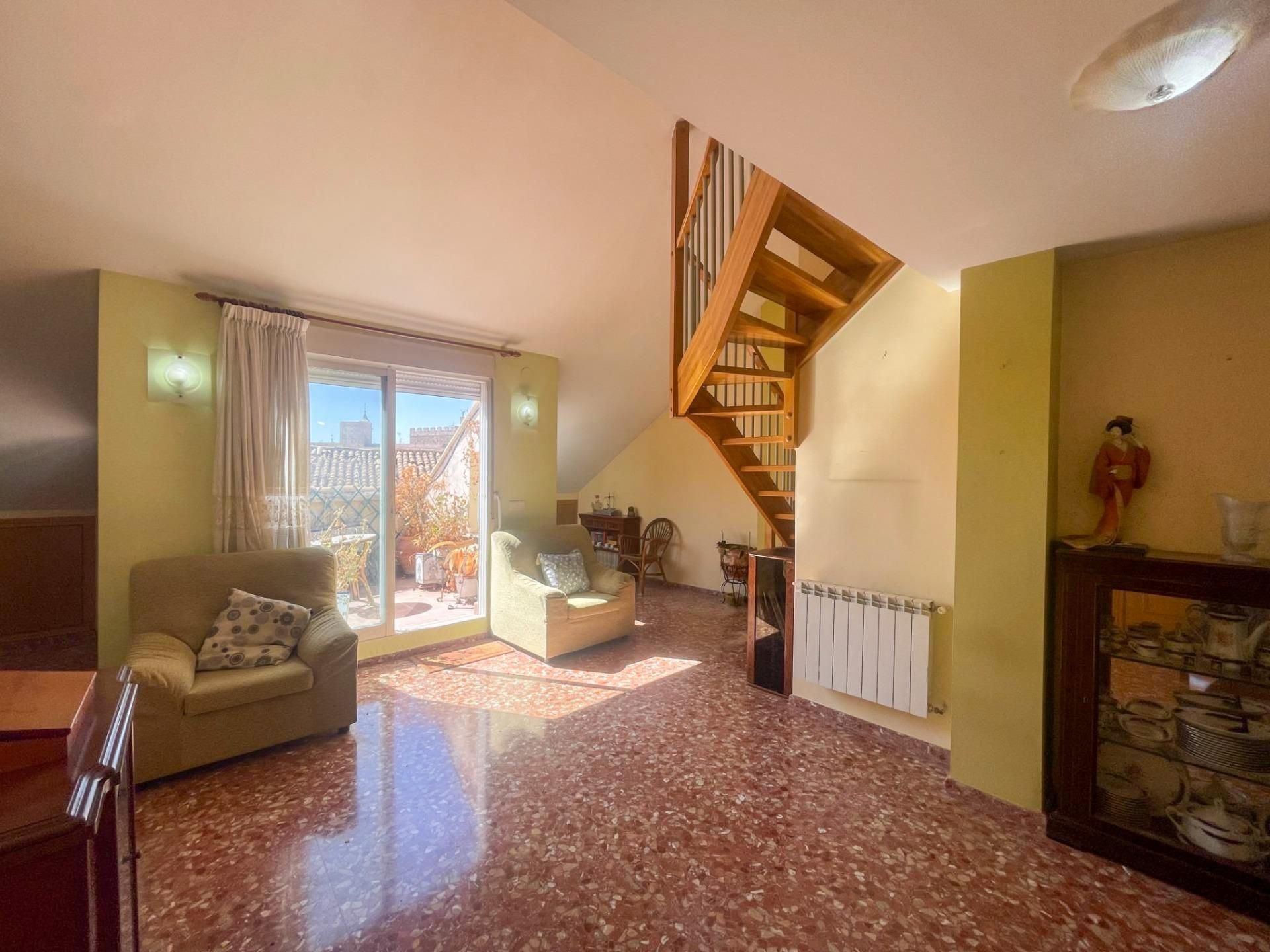 Sala d'estar de Àtic en venda en Requena amb Aire condicionat, Calefacció i Terrassa