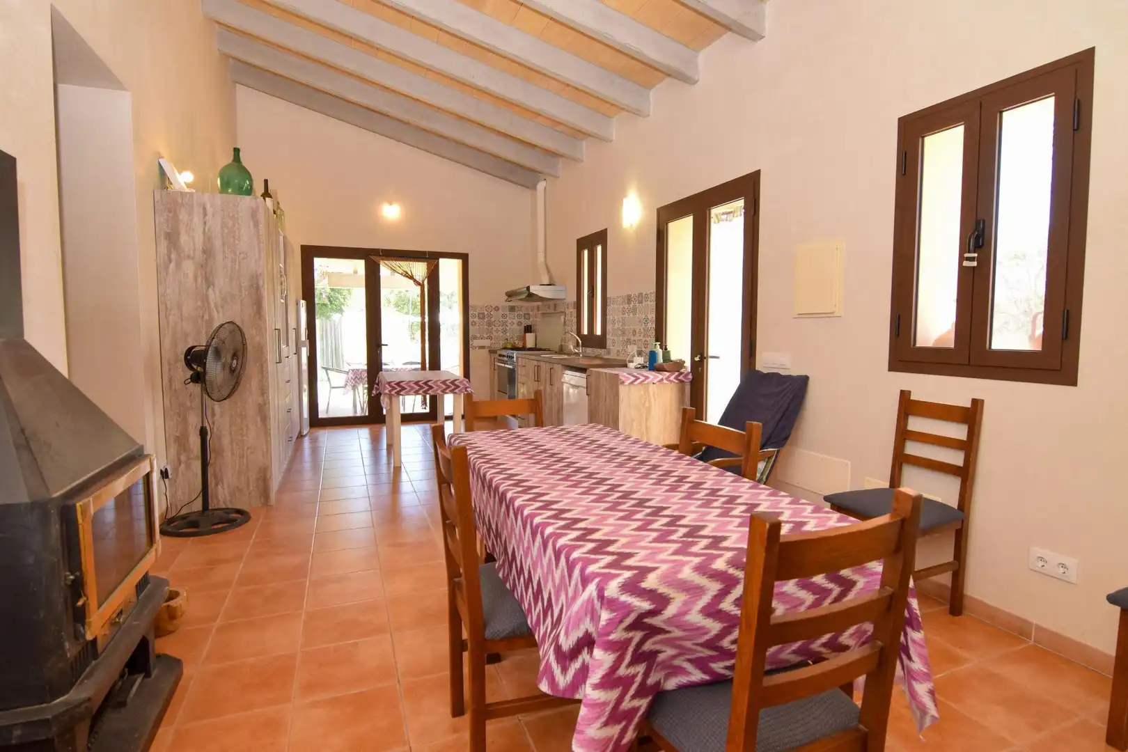 Cocina de Finca rústica de alquiler en Artà con Aire acondicionado, Calefacción y Trastero