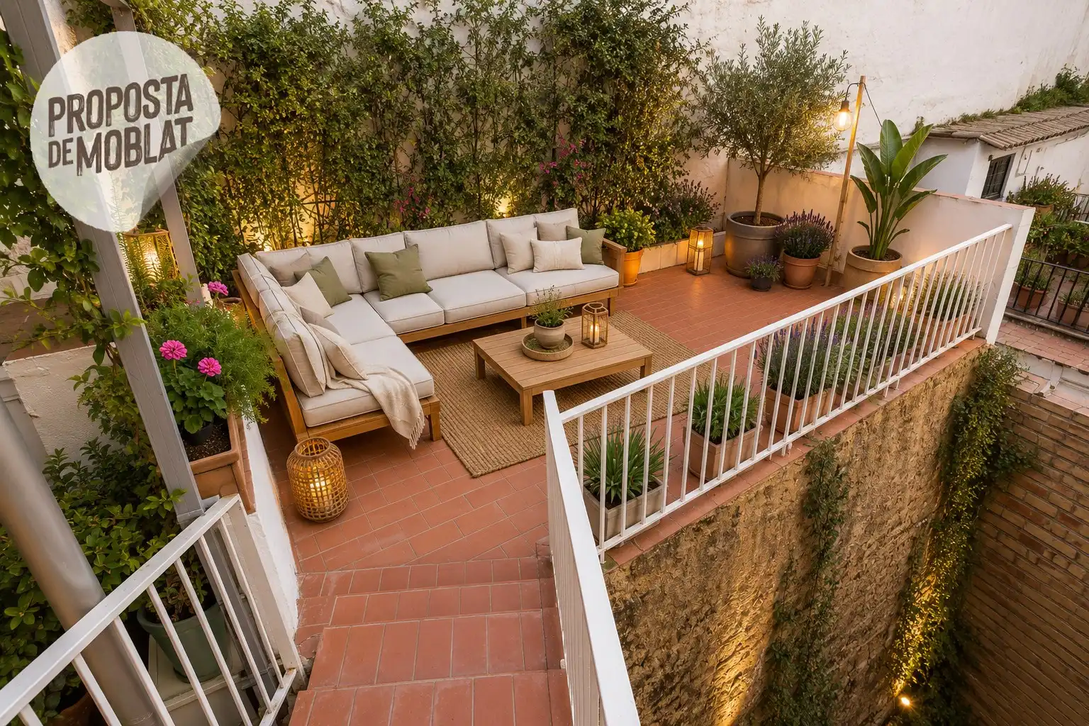 Terrace of Flat for sale in Rubí  with Air Conditioner, Heating and Terrace