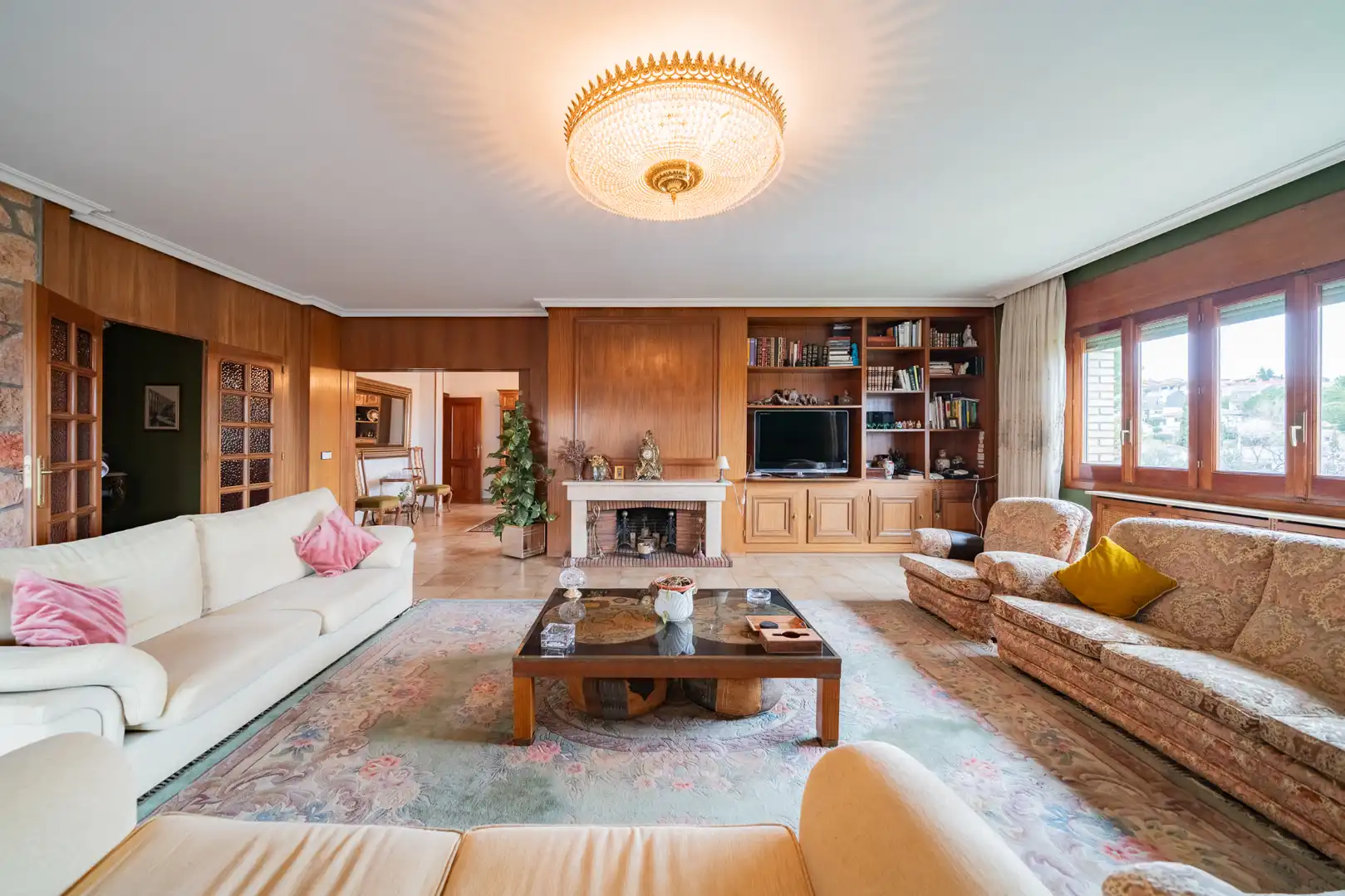 Sala de estar de Casa o chalet en venta en El Molar (Madrid) con Calefacción, Jardín privado y Terraza