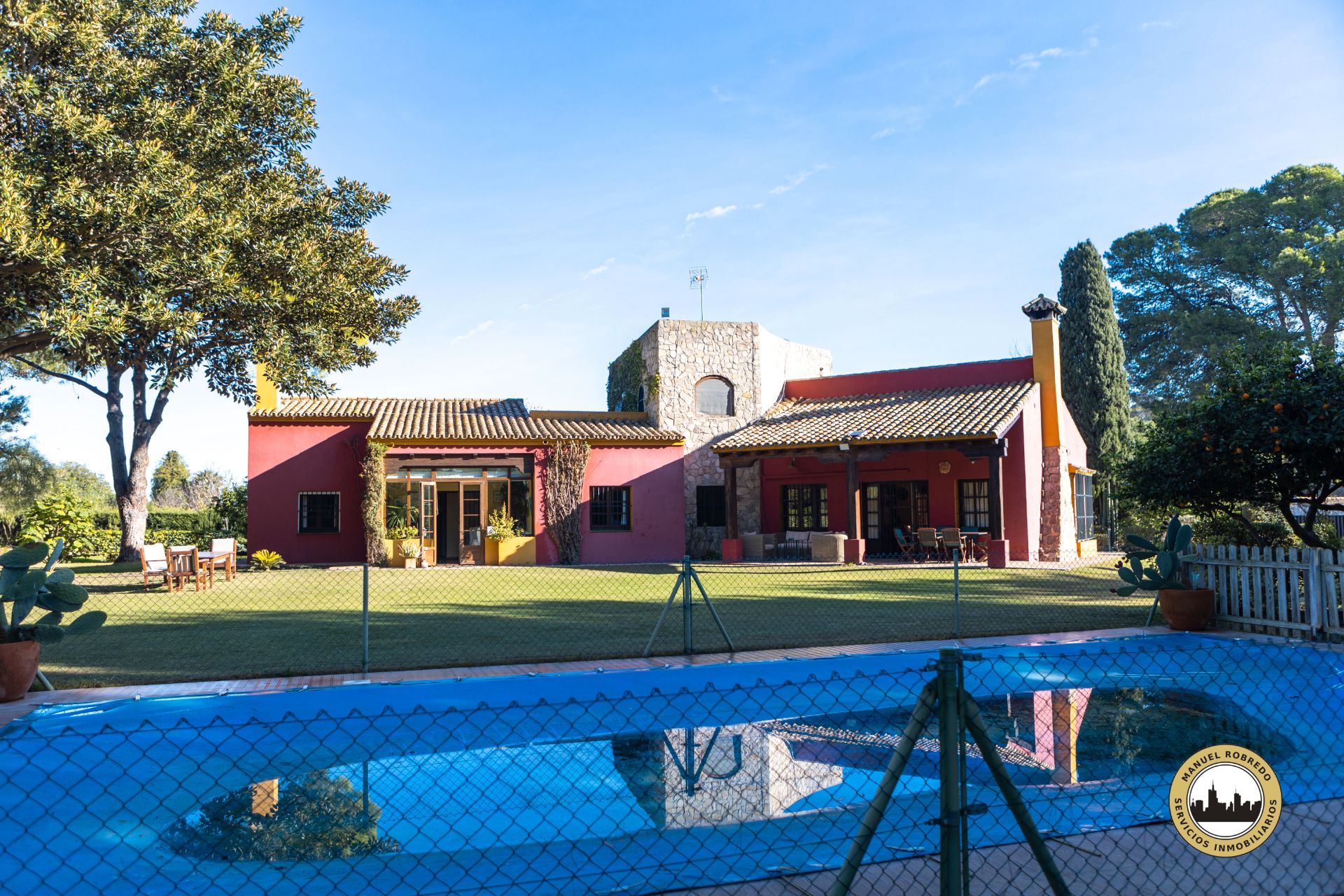 Swimming pool of House or chalet for sale in Jerez de la Frontera  with Air Conditioner, Private garden and Terrace