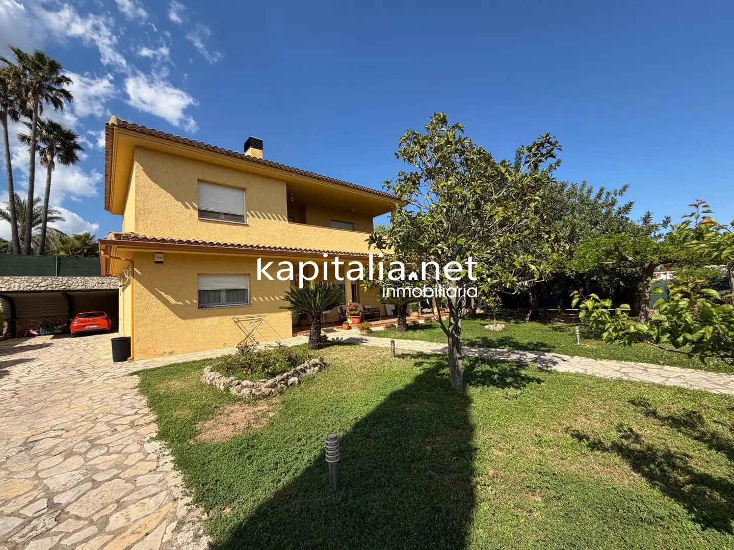 Vista exterior de Casa o xalet en venda en Ontinyent amb Calefacció, Jardí privat i Traster
