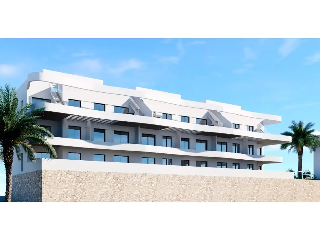 Vista exterior de Apartament en venda en Finestrat amb Piscina