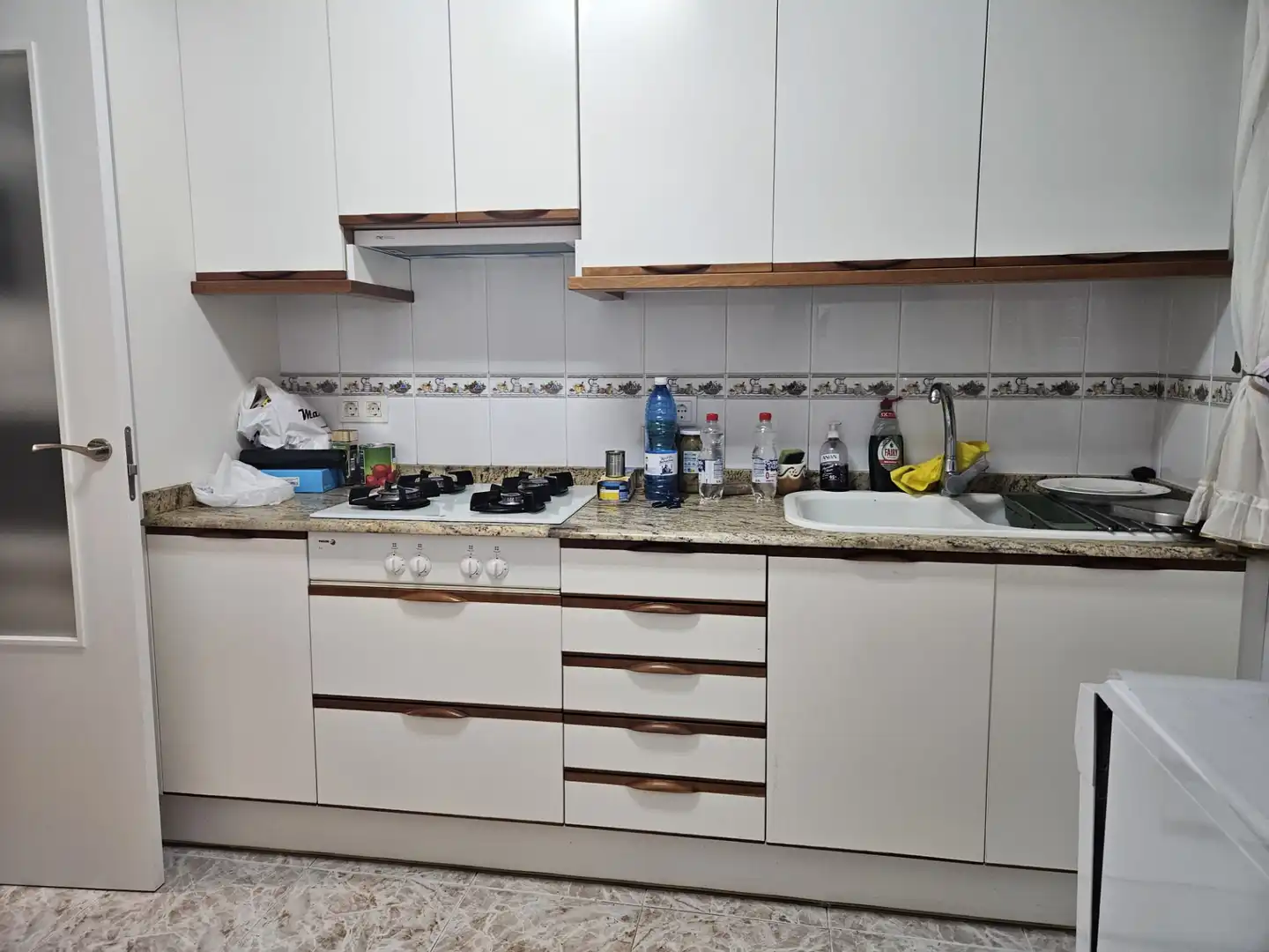 Kitchen of Flat for rent in Castellón de la Plana / Castelló de la Plana  with Air Conditioner, Heating and Furnished