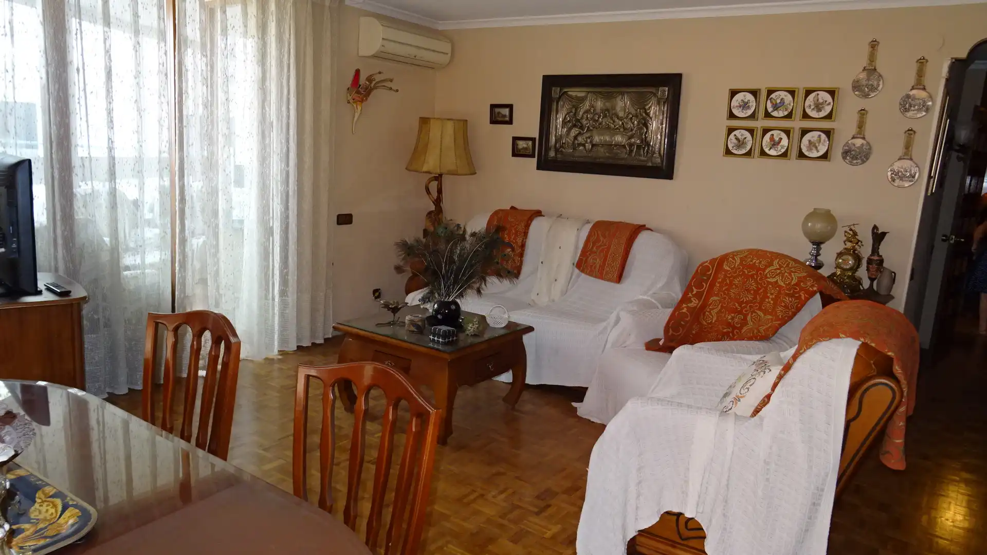 Sala de estar de Piso en venta en Alicante / Alacant con Aire acondicionado, Calefacción y Parquet