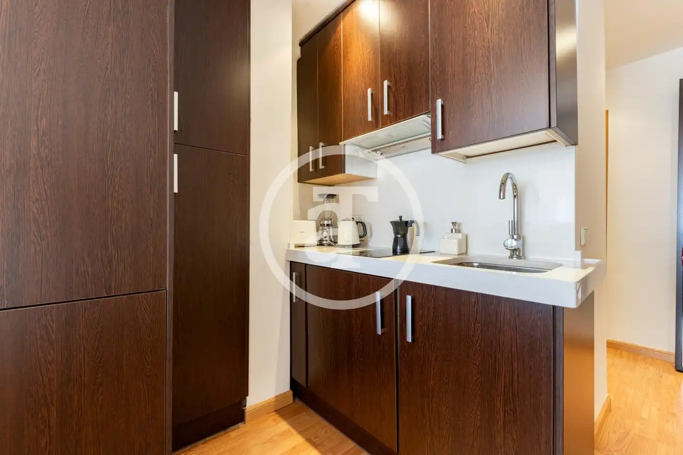 Kitchen of Flat for rent in Madrid  with Heating, Furnished and Oven
