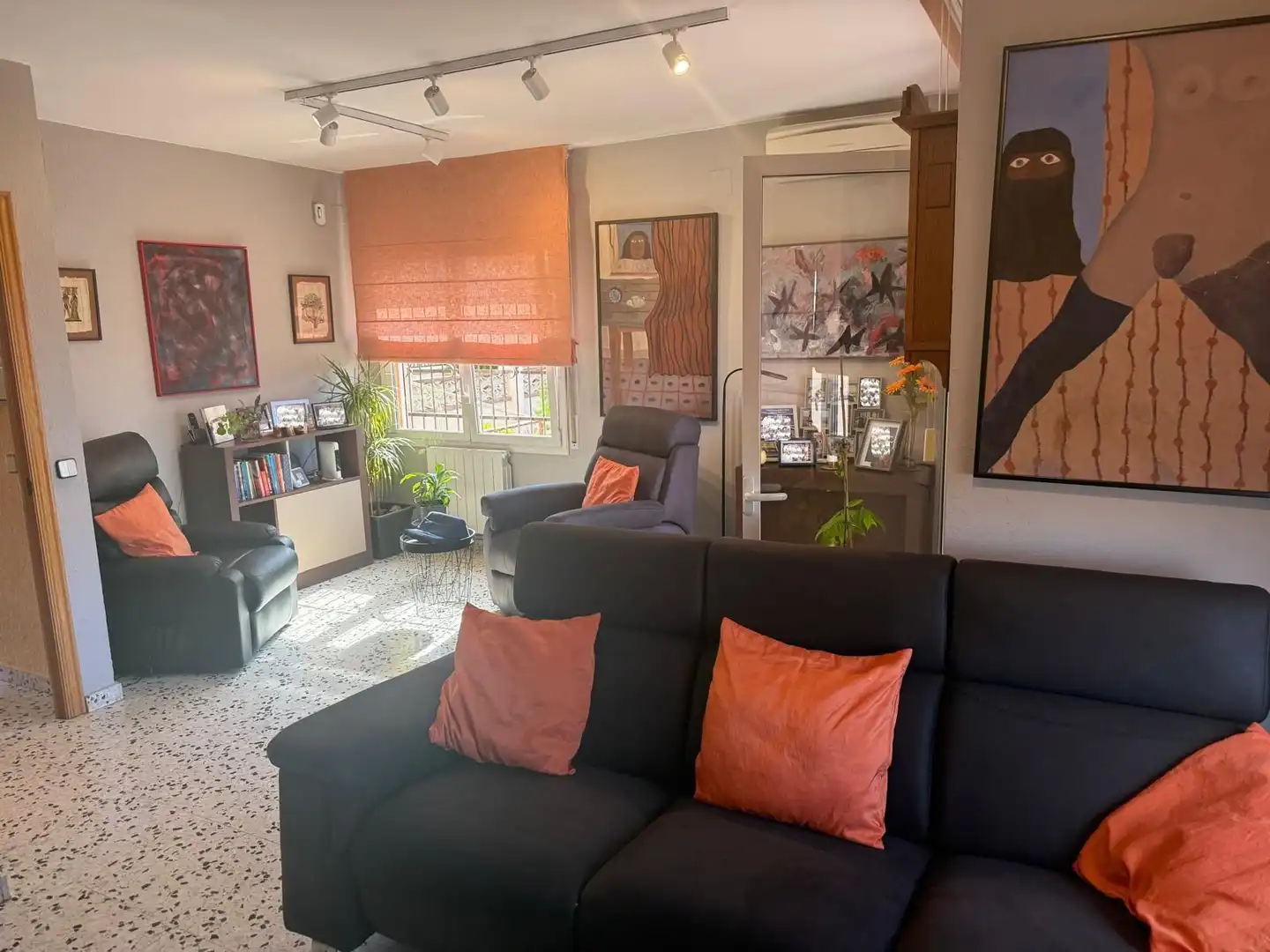 Sala d'estar de Casa adosada en venda en Hostalric amb Aire condicionat, Calefacció i Terrassa