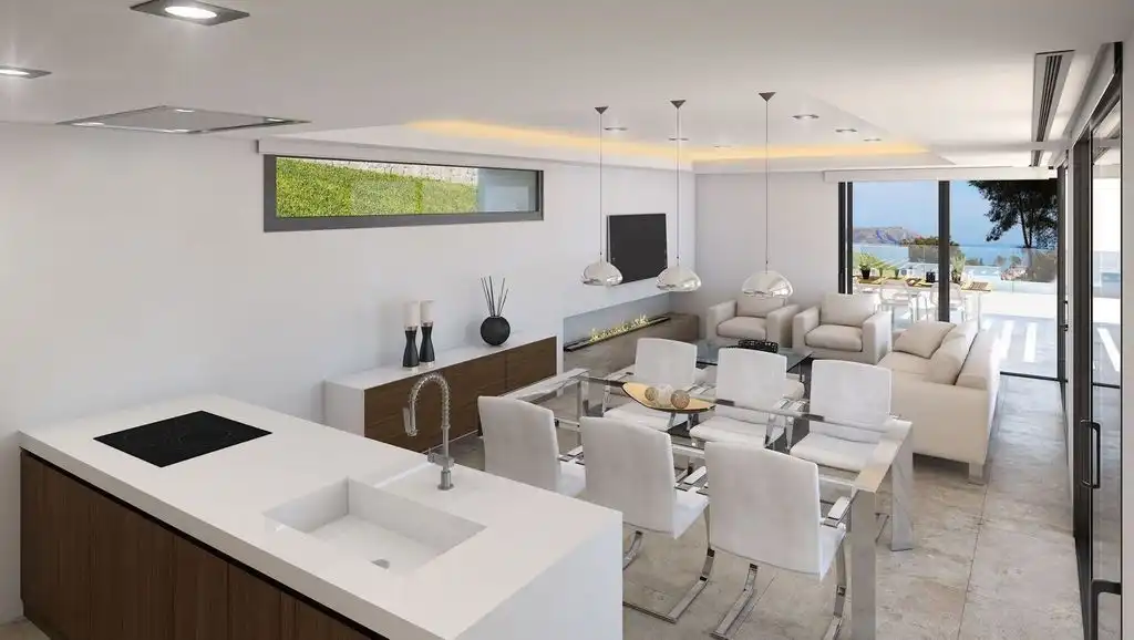 Sala de estar de Casa o chalet en venta en Jávea / Xàbia con Aire acondicionado, Jardín privado y Trastero