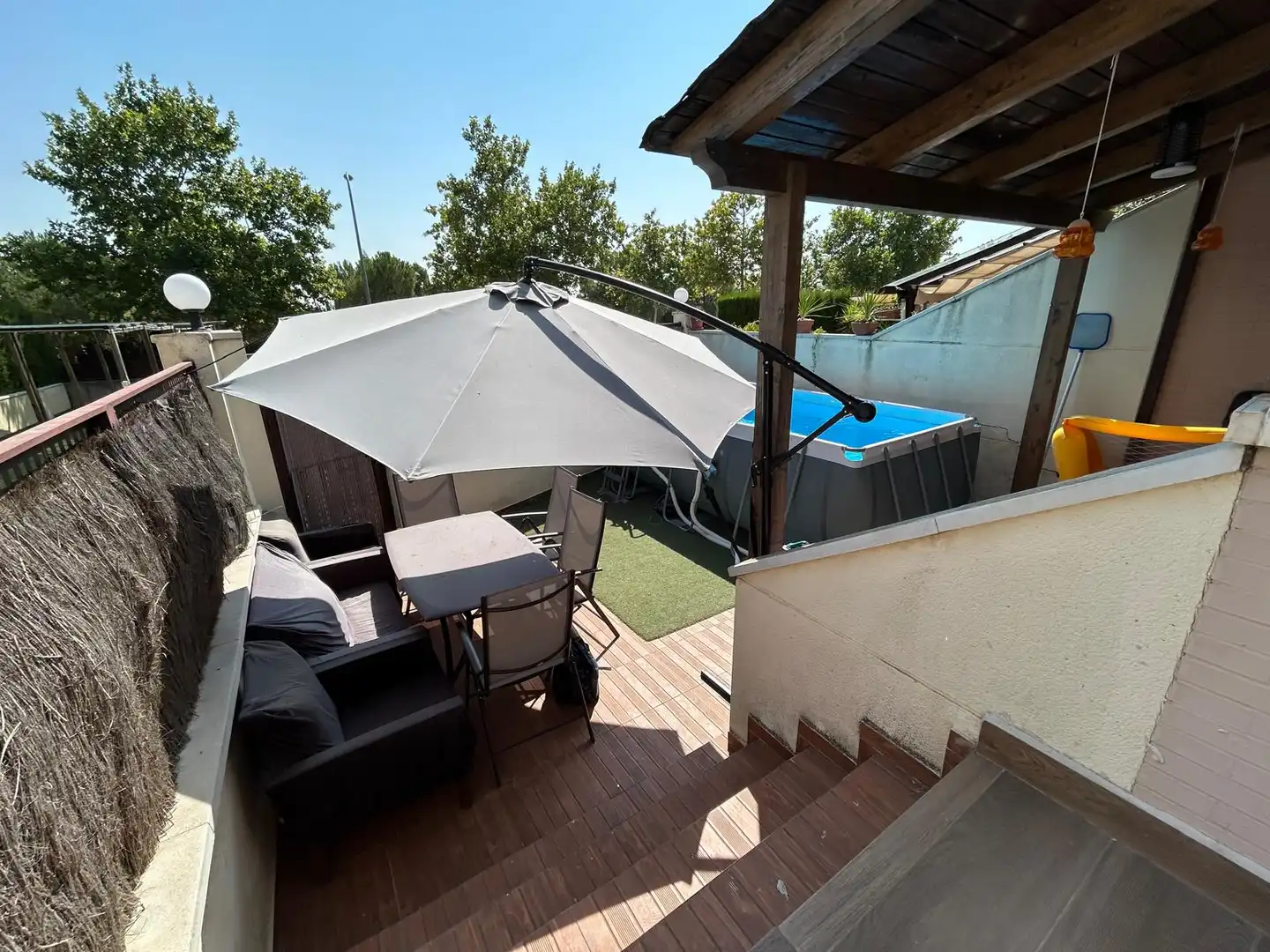 Terraza de Casa adosada en venta en Ciudad Real con Aire acondicionado, Calefacción y Jardín privado