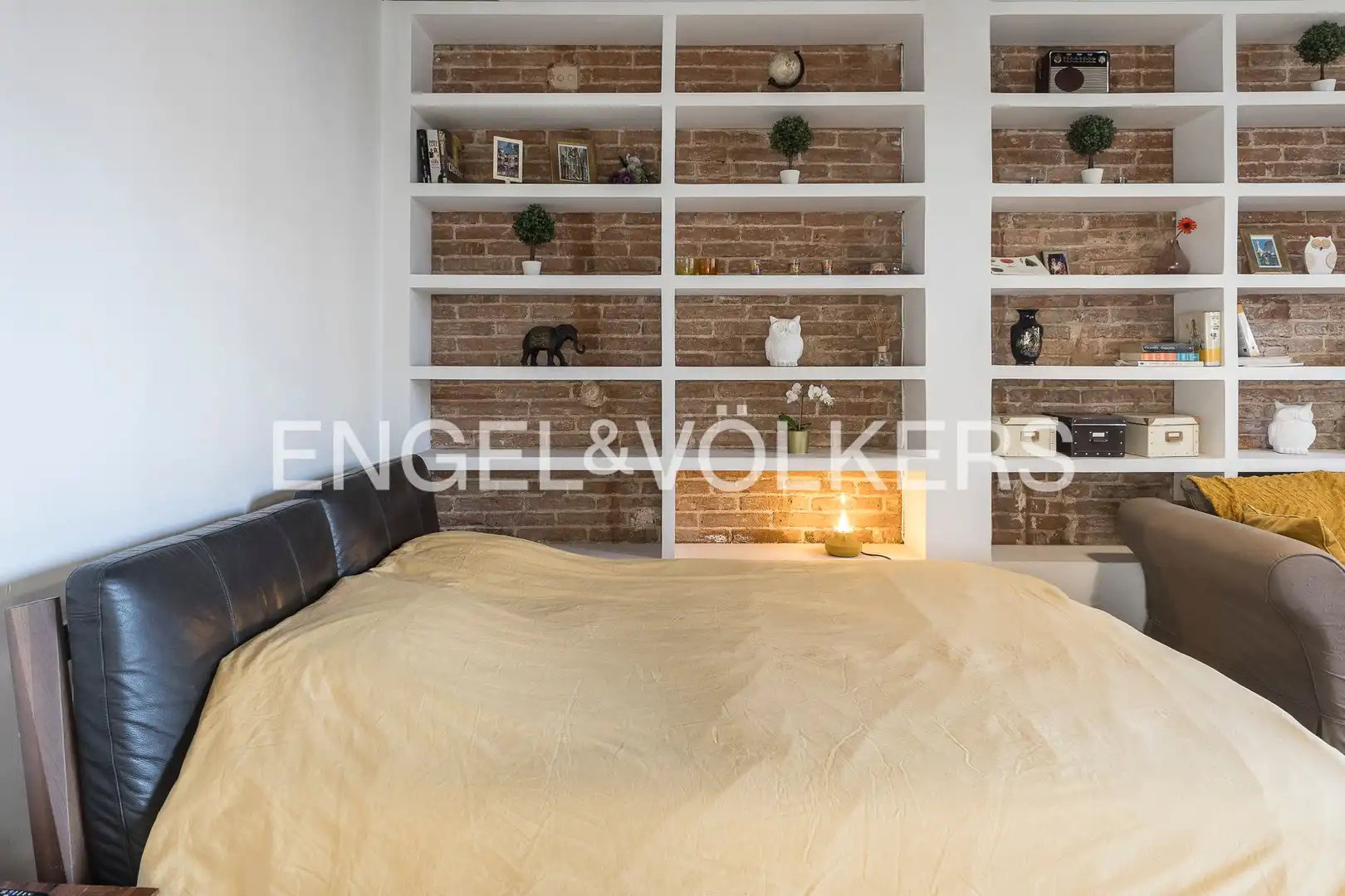 Schlafzimmer von Wohnung zur Miete in Barcelona mit Klimaanlage, Heizung und Parkett