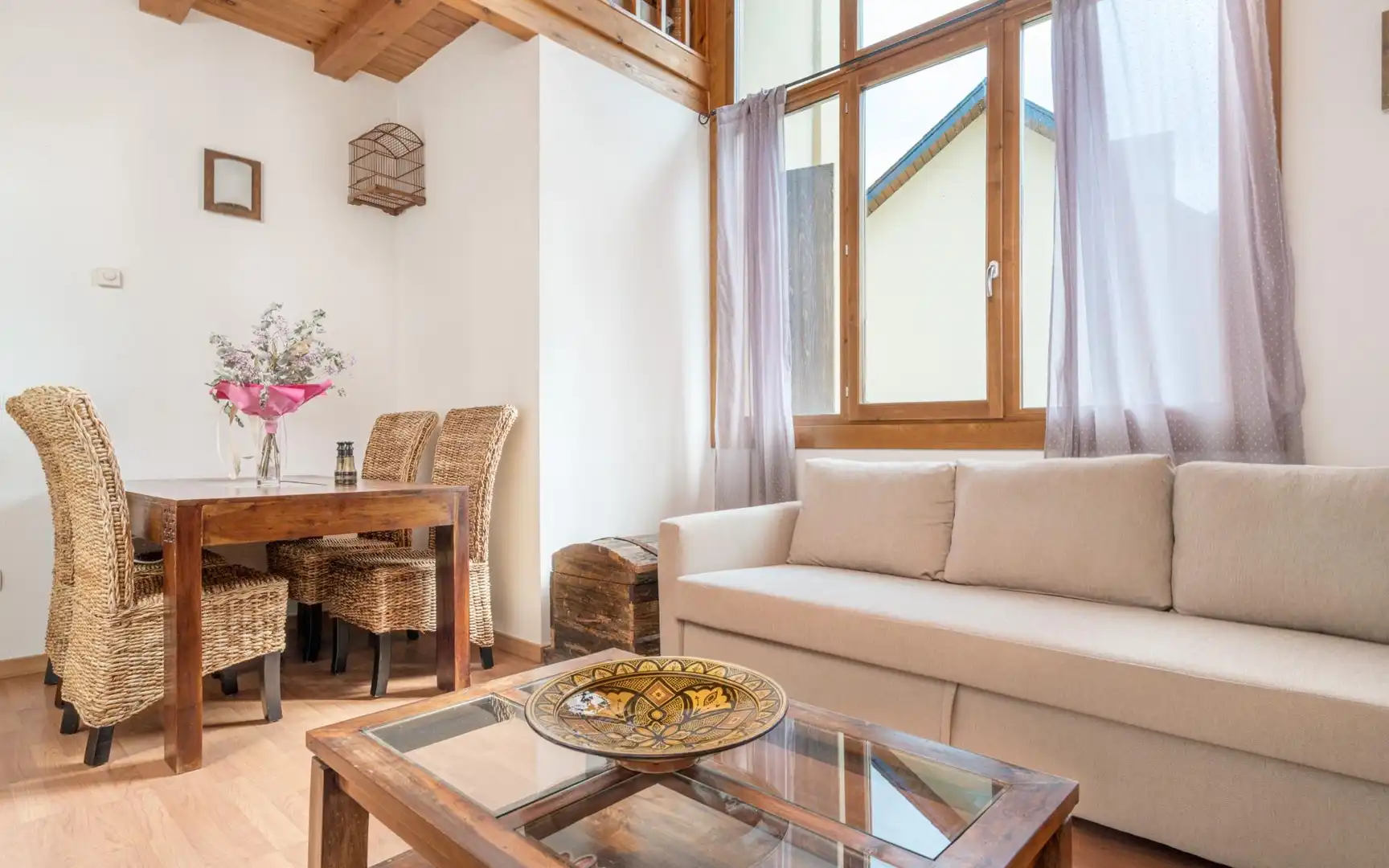 Wohnzimmer von Dachboden zur Miete in Villanúa, Huesca