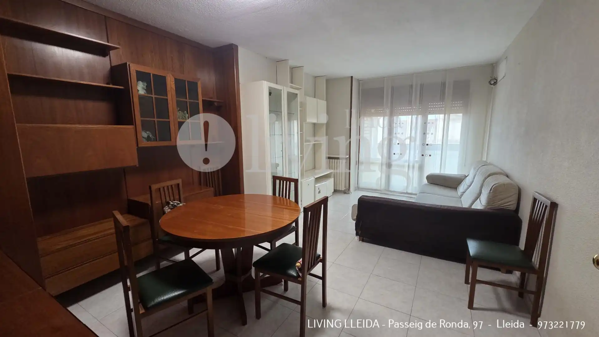 Sala d'estar de Pis en venda en Lleida amb Calefacció, Moblat i Forn