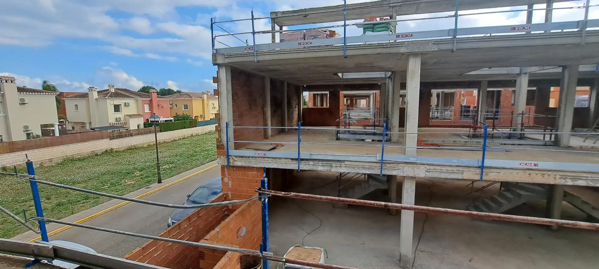 Vista exterior de Casa adosada en venta en Els Poblets con Aire acondicionado, Calefacción y Terraza