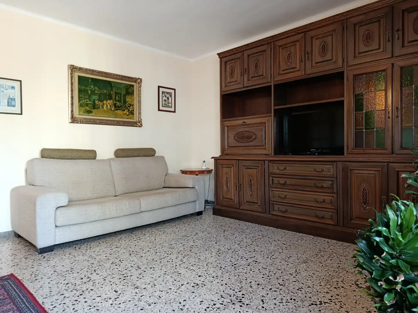 Sala de estar de Piso en venta en Girona con Aire acondicionado, Calefacción y Jardín privado