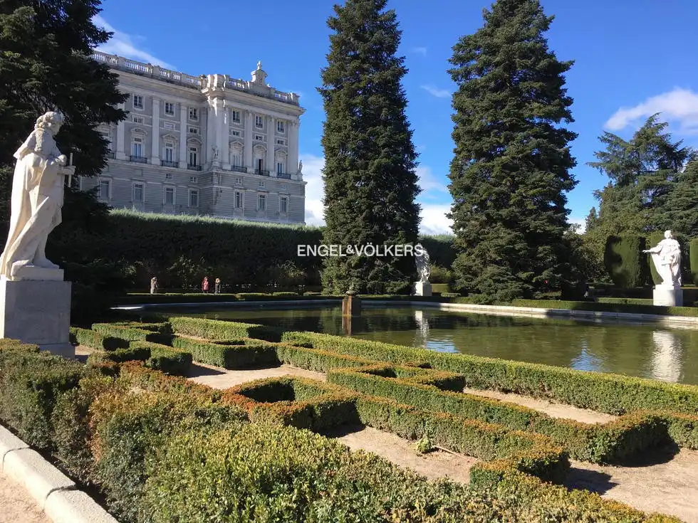 Jardín de Piso de alquiler en Madrid con Aire acondicionado, Calefacción y Amueblado