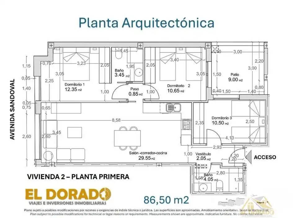 Apartamento en venta en San Javier con Aire acondicionado, Calefacción y Terraza