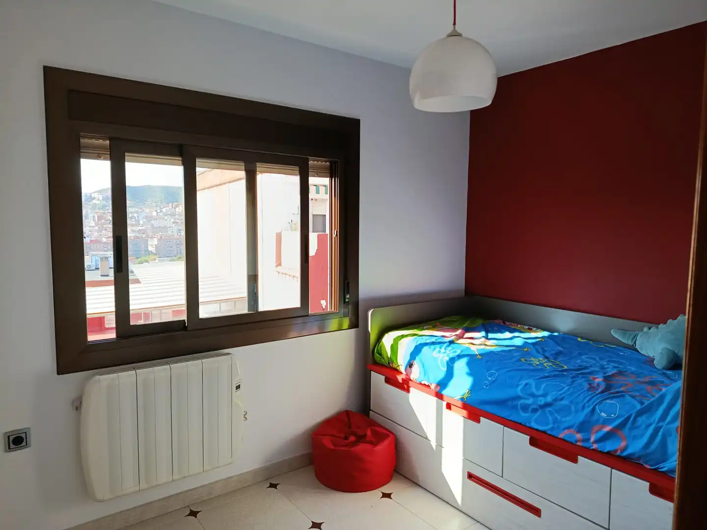 Bedroom of Flat for sale in Badalona  with Air Conditioner and Balcony