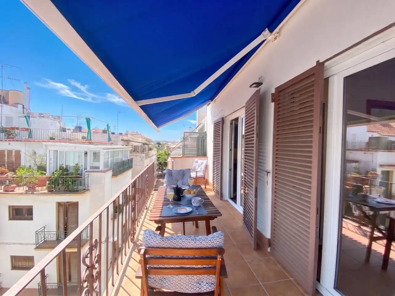Terrasse von Wohnung zum Verkauf in Sitges mit Klimaanlage, Heizung und Terrasse