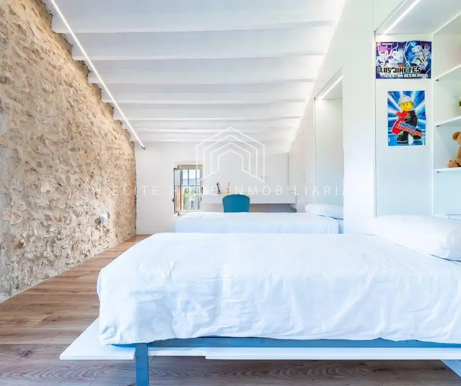 Bedroom of Houses for sale in Useras /  Les Useres  with Air Conditioner, Private garden and Terrace