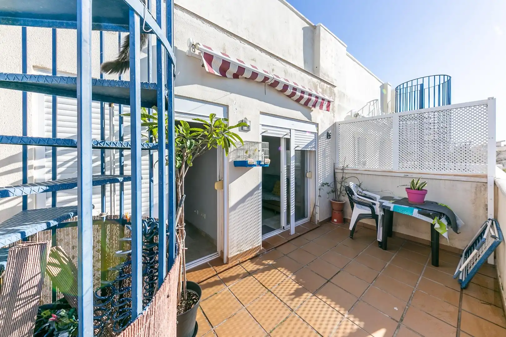 Terraza de Dúplex en venta en Benalmádena con Aire acondicionado, Calefacción y Jardín privado