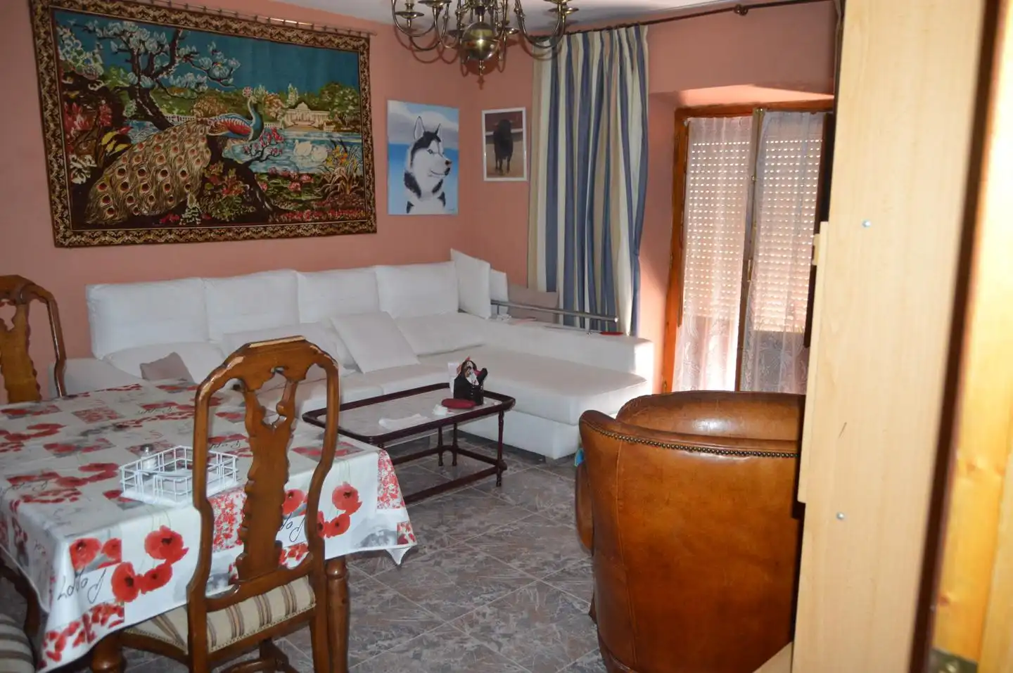 Living room of Houses for sale in Huete  with Furnished